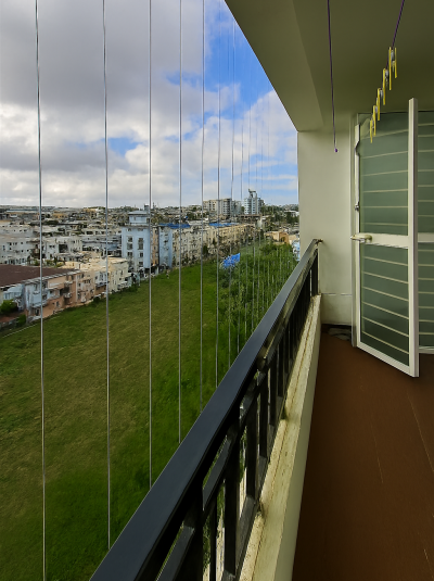 invisible balcony grill